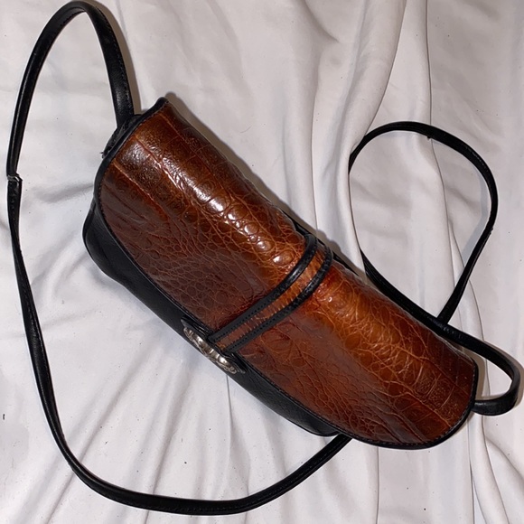 Brighton One World Black/Brown CROSSBODY Leather - Picture 2 of 16
